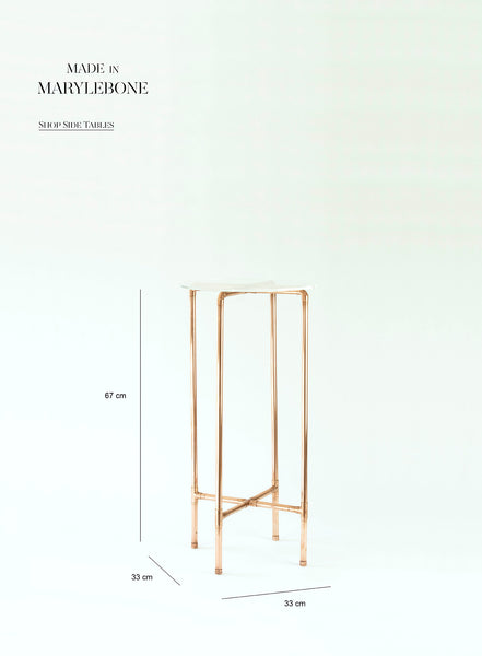 Side Table, Copper & Acrylic