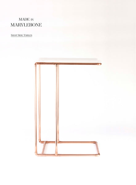 Side Table, Copper & Acrylic