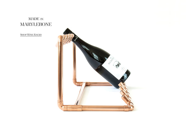Wine Rack, Copper Frame